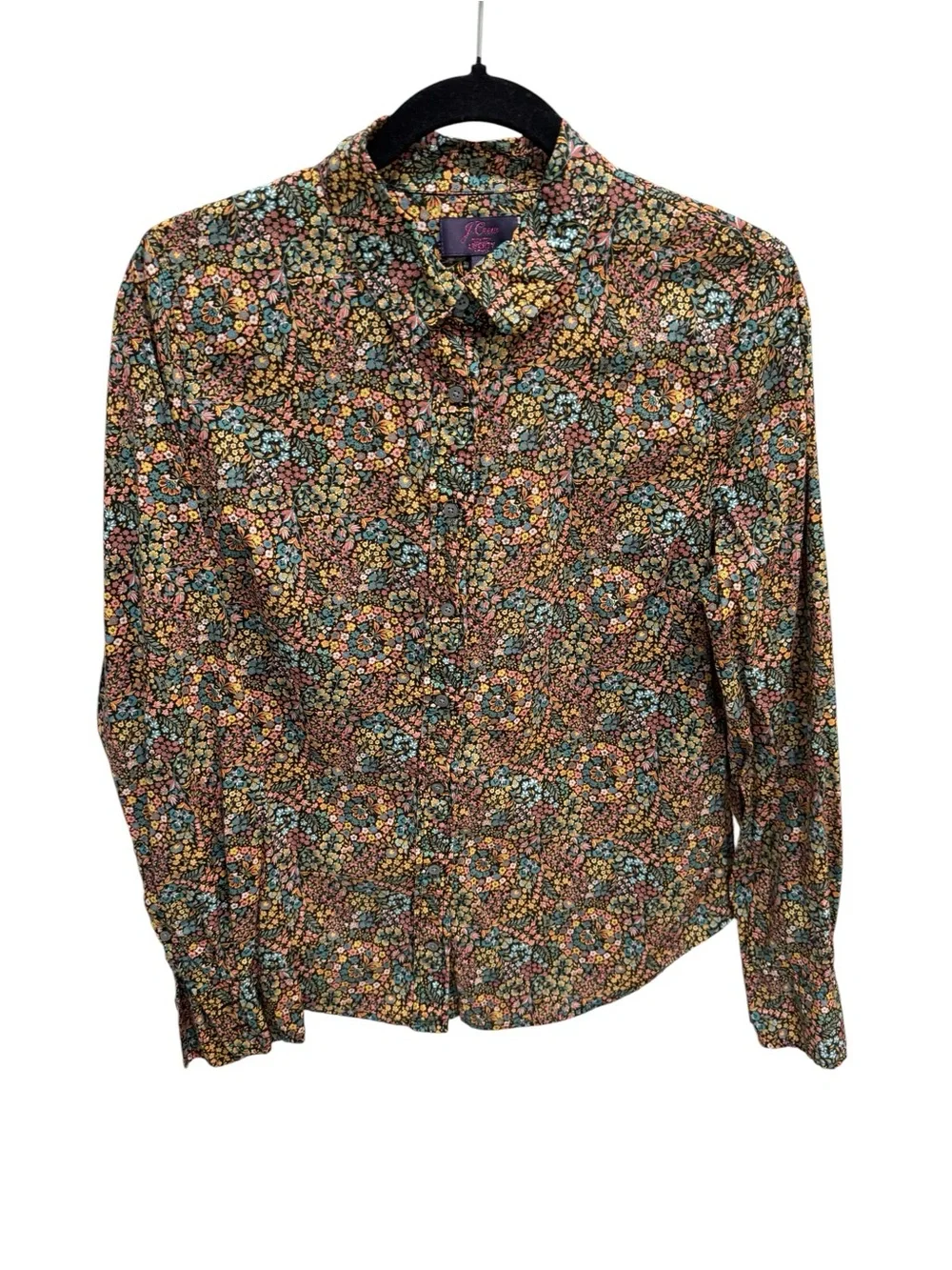J Crew Liberty Art Fabric Little Marquess Print Button Front Shirt Sz 10 Floral